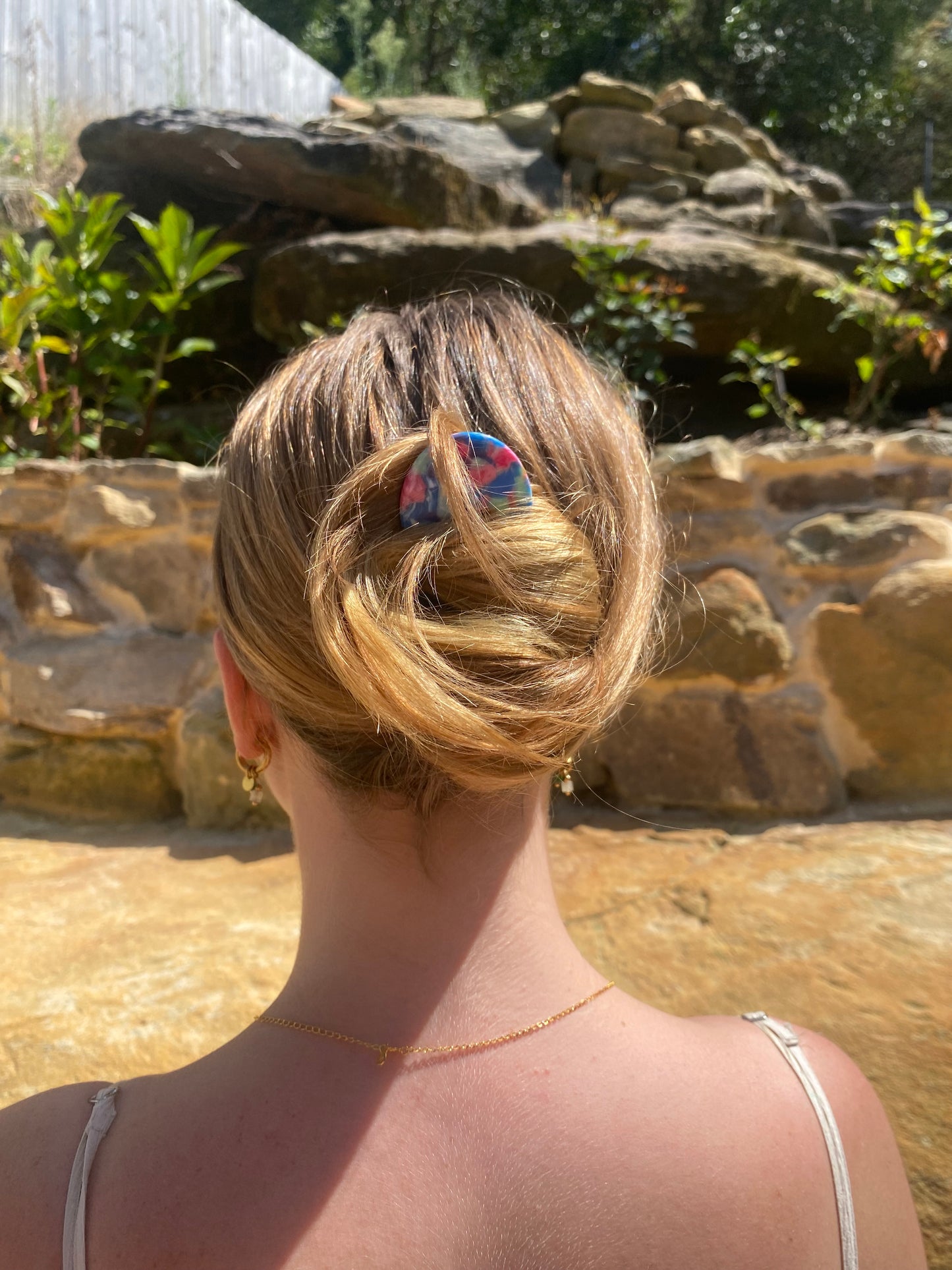 U-Pin - Blue and Pink Marble