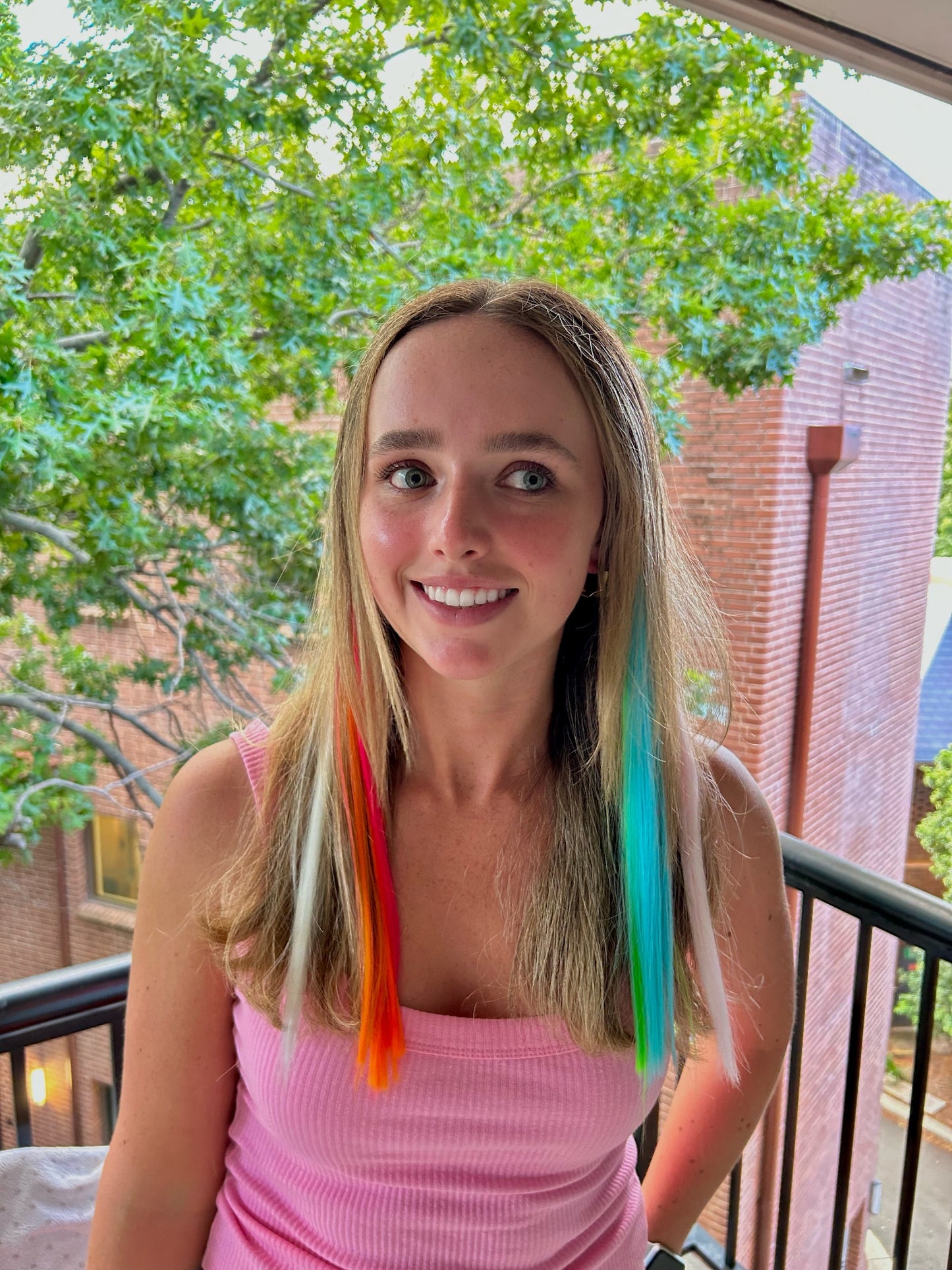 Clip in aqua hair extensions