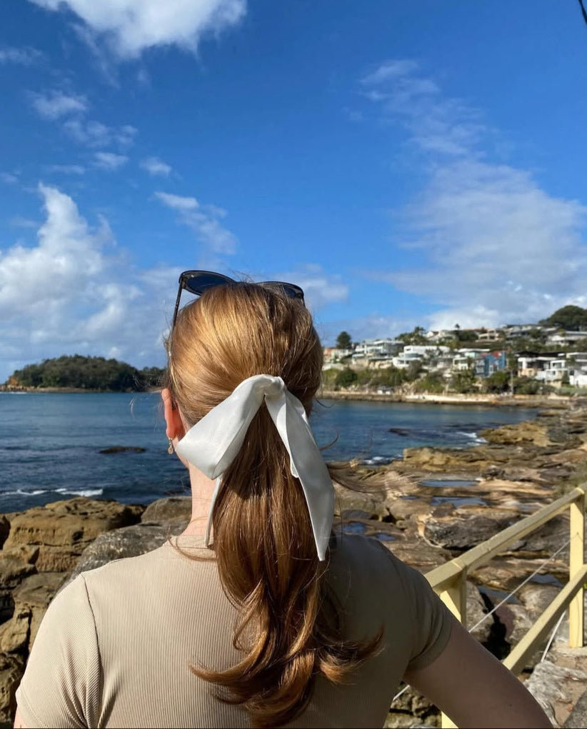 Ali Hair Scarf - White