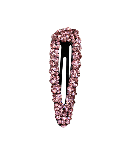 Pink Gemstone Hair Clip - 1pc