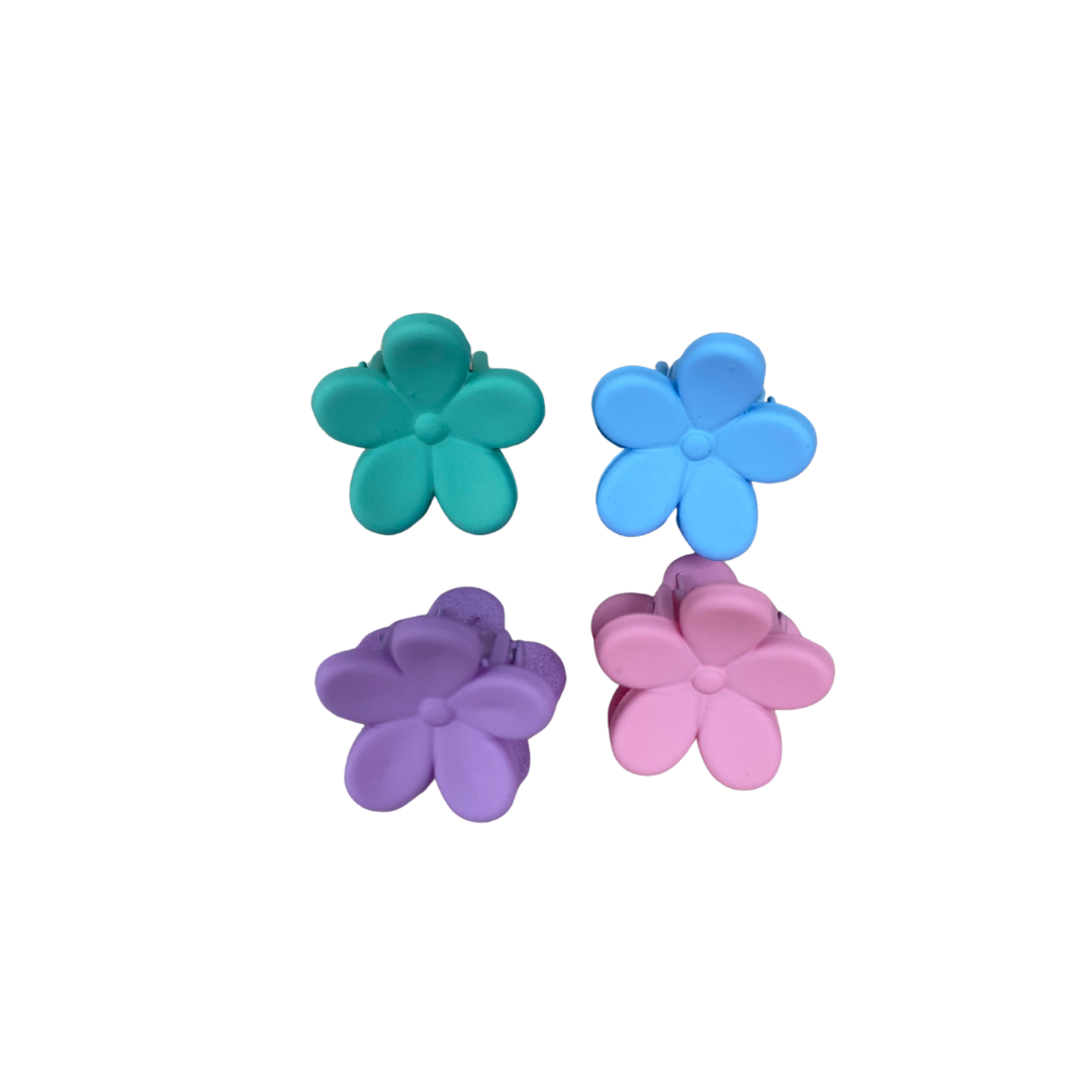 Mini Flowers - 10 pcs (pink, purple, aqua green, blue