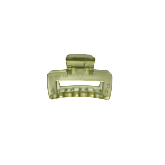 Mini Claw Clip - Clear Green