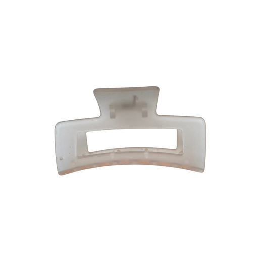 Small Claw Clip - Clear Peach Pink