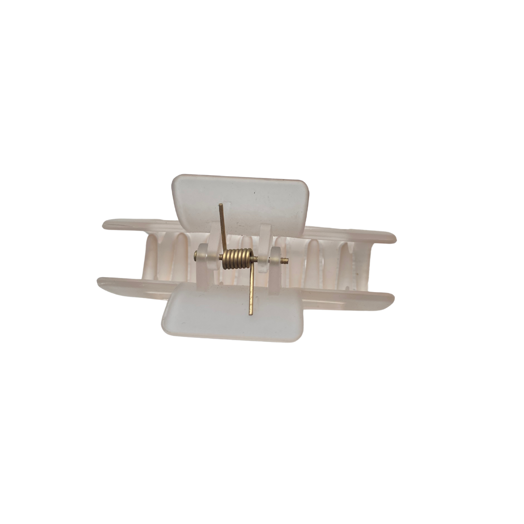 Small Claw Clip - Clear Peach Pink