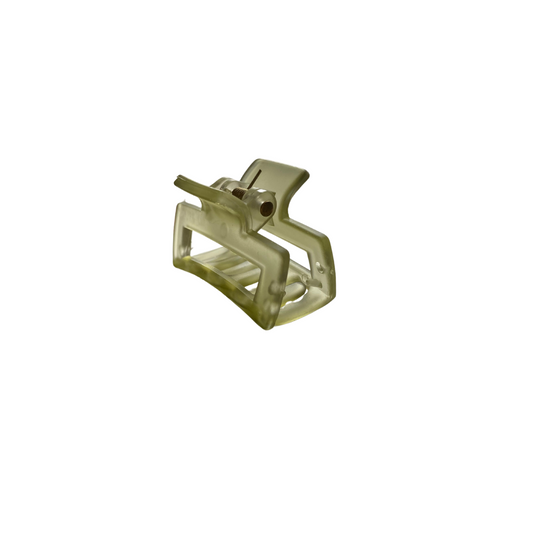 Mini Claw Clip - Clear Green