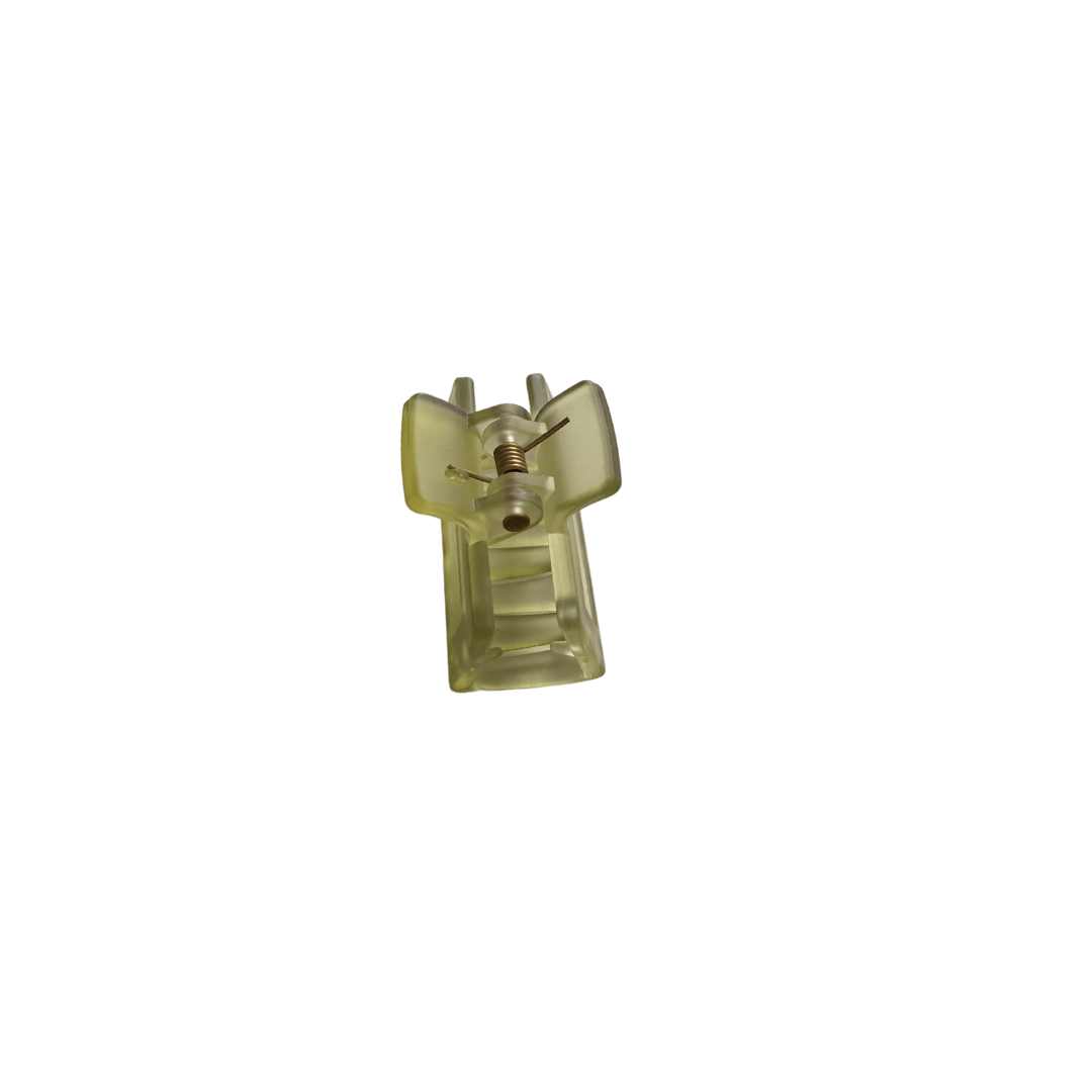 Mini Claw Clip - Clear Green