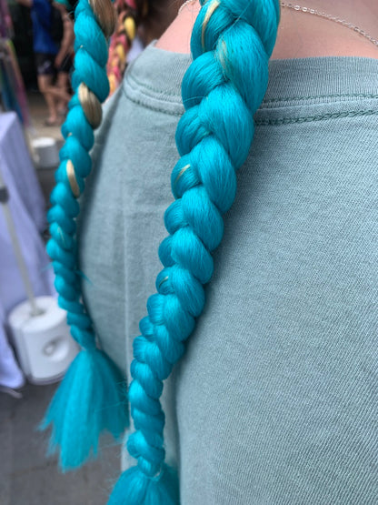 Jumbo Hair Braid (BRSCB005 - Teal)