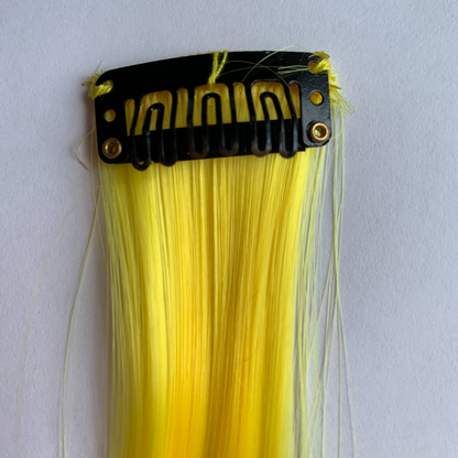 Clip in Yellow Hair Extensions