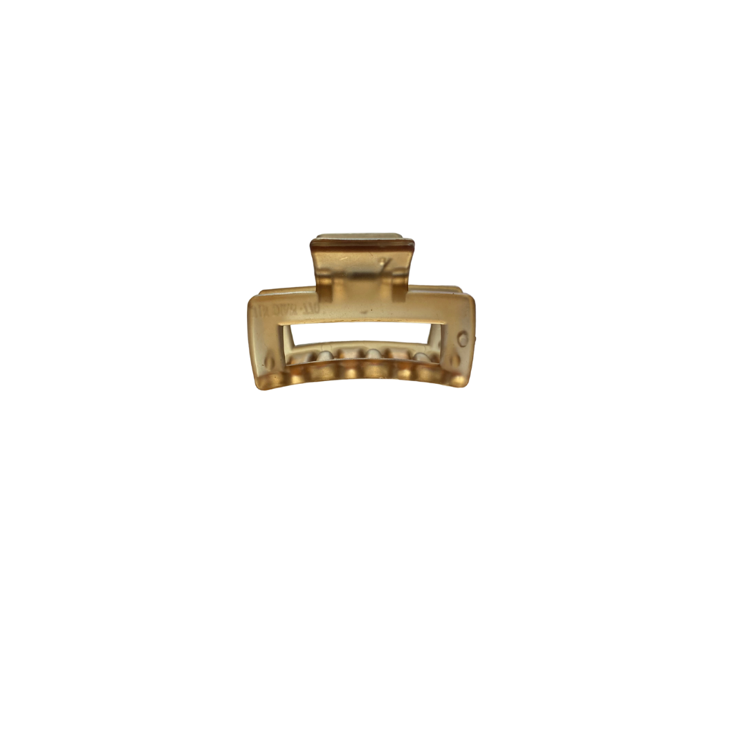 Mini Claw Clip - Clear Brown
