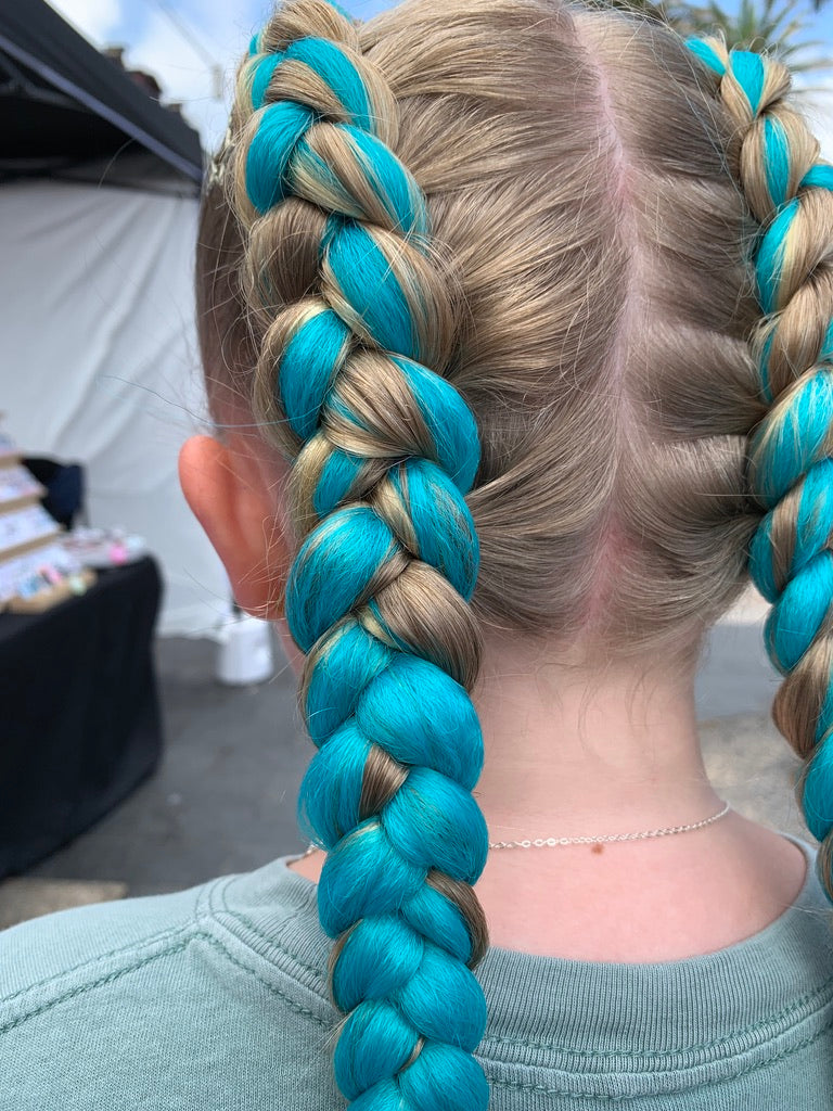 Jumbo Hair Braid (BRSCB005 - Teal)