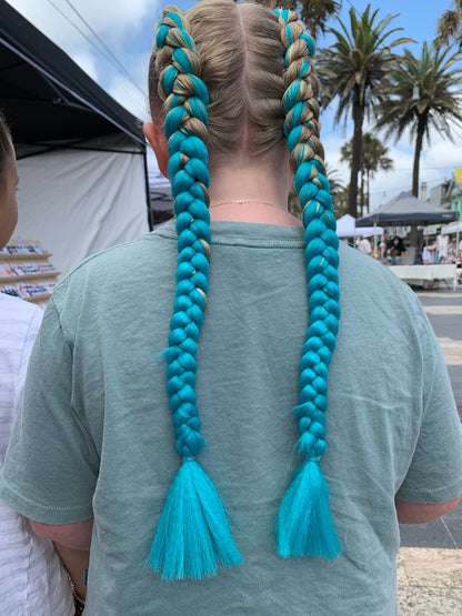 Jumbo Hair Braid (BRSCB005 - Teal)