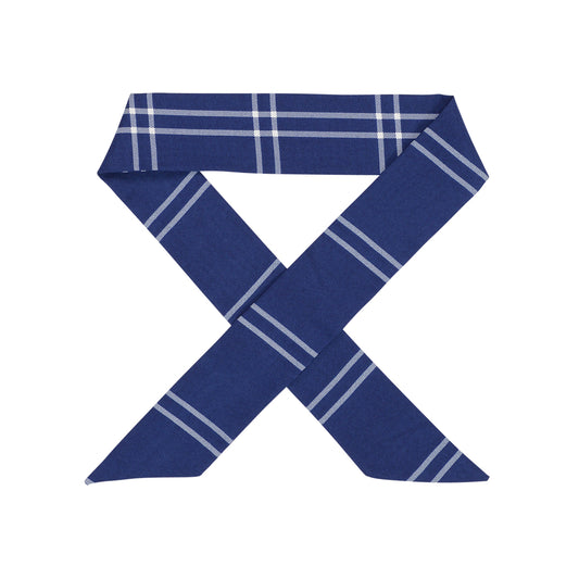 Blair Hair Scarf - Navy Tartan