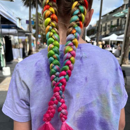 Jumbo Hair Braid (BRRBW004 - Pink Rainbow)