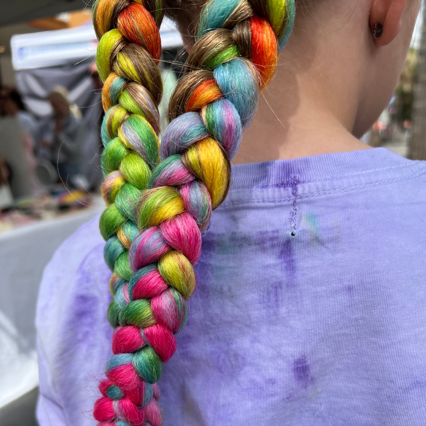 Jumbo Hair Braid (BRRBW004 - Pink Rainbow)