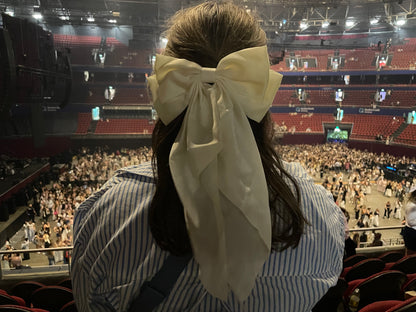 Large Forest Green Satin Hair Bow