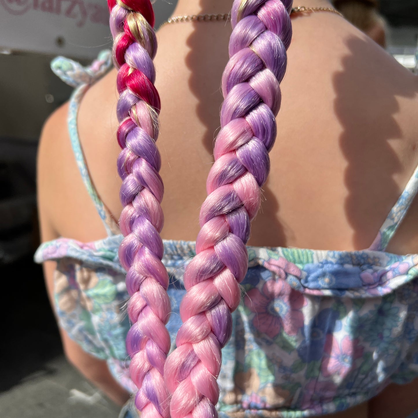 Jumbo Hair Braid (BRTHB010 - Fuchsia, Purple and pink)