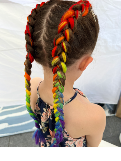 Jumbo Hair Braid (BRRBW005 - Rainbow)