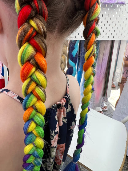 Jumbo Hair Braid (BRRBW005 - Rainbow)