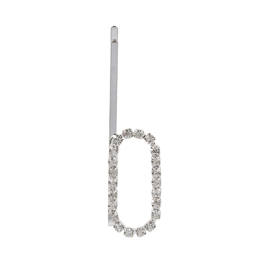 Letter O Bobby Pin - Silver