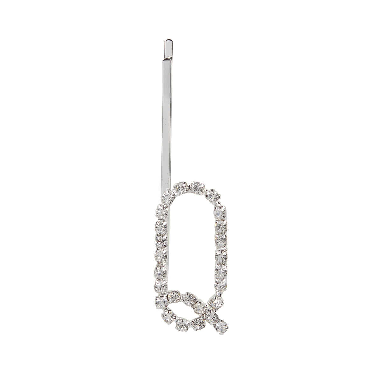 Letter Q Bobby Pin - Silver