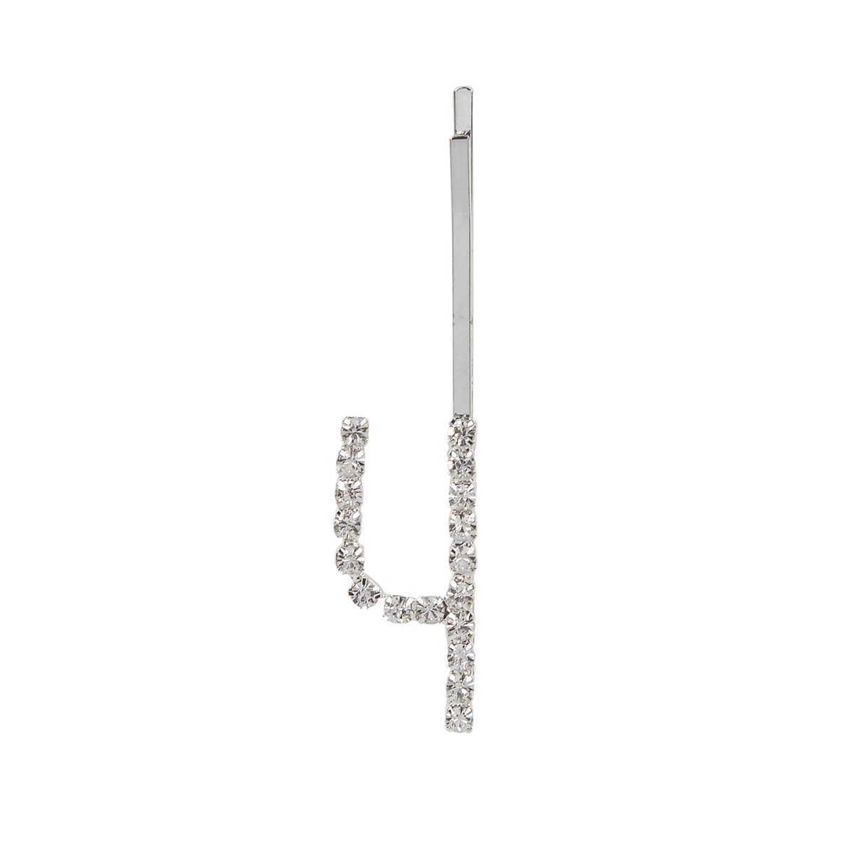 Letter Y Bobby Pin - Silver