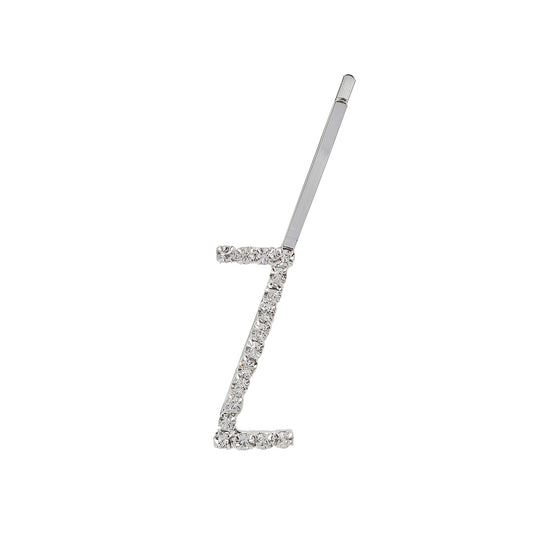 Letter Z Bobby Pin - Silver