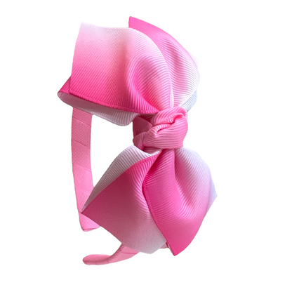 Pink Ombre Bow Headband