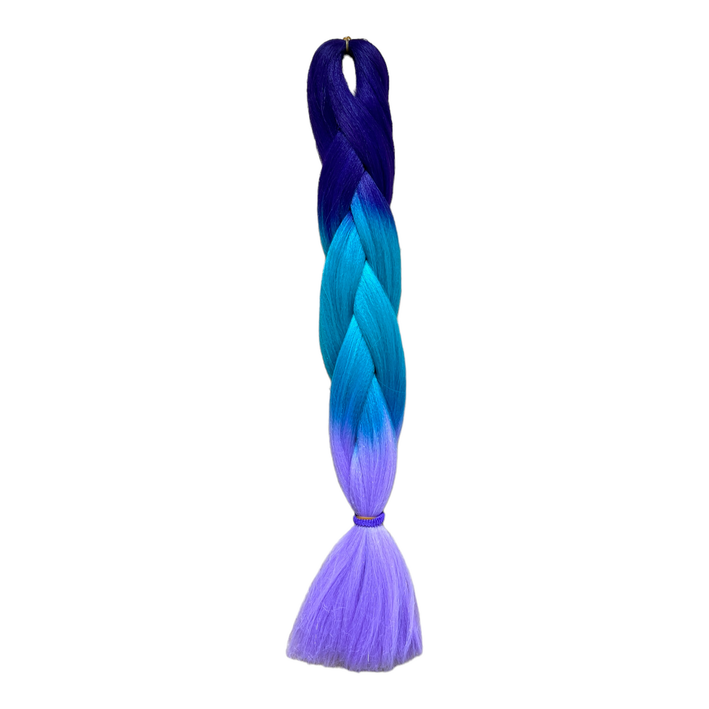 Jumbo Hair Braid (BRTHB001 - Dark Purple, Teal and Lilac)