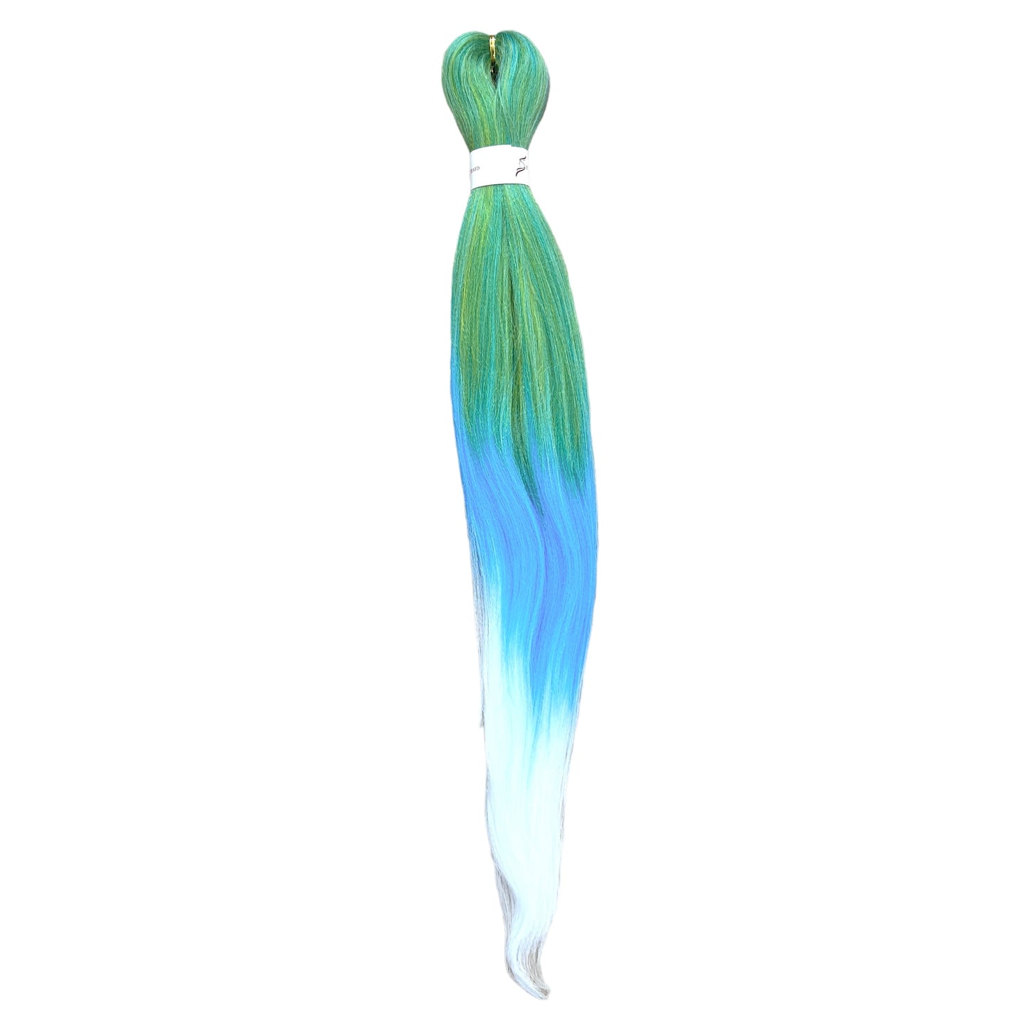 Jumbo Hair Braid (BRTHP009 - Green, Blue & White)