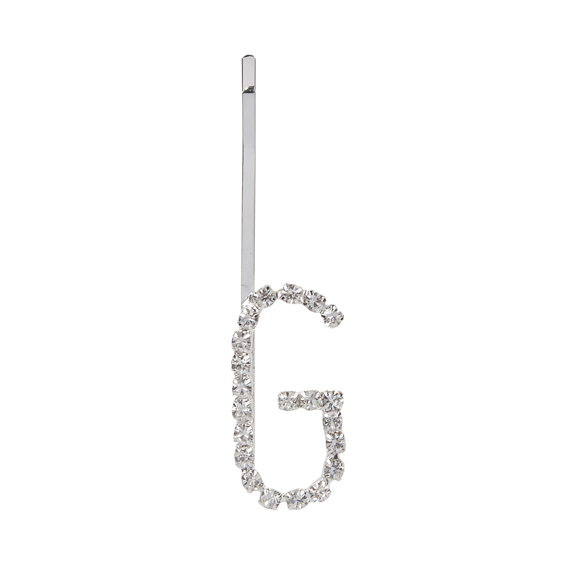 Letter G Bobby Pin - Silver