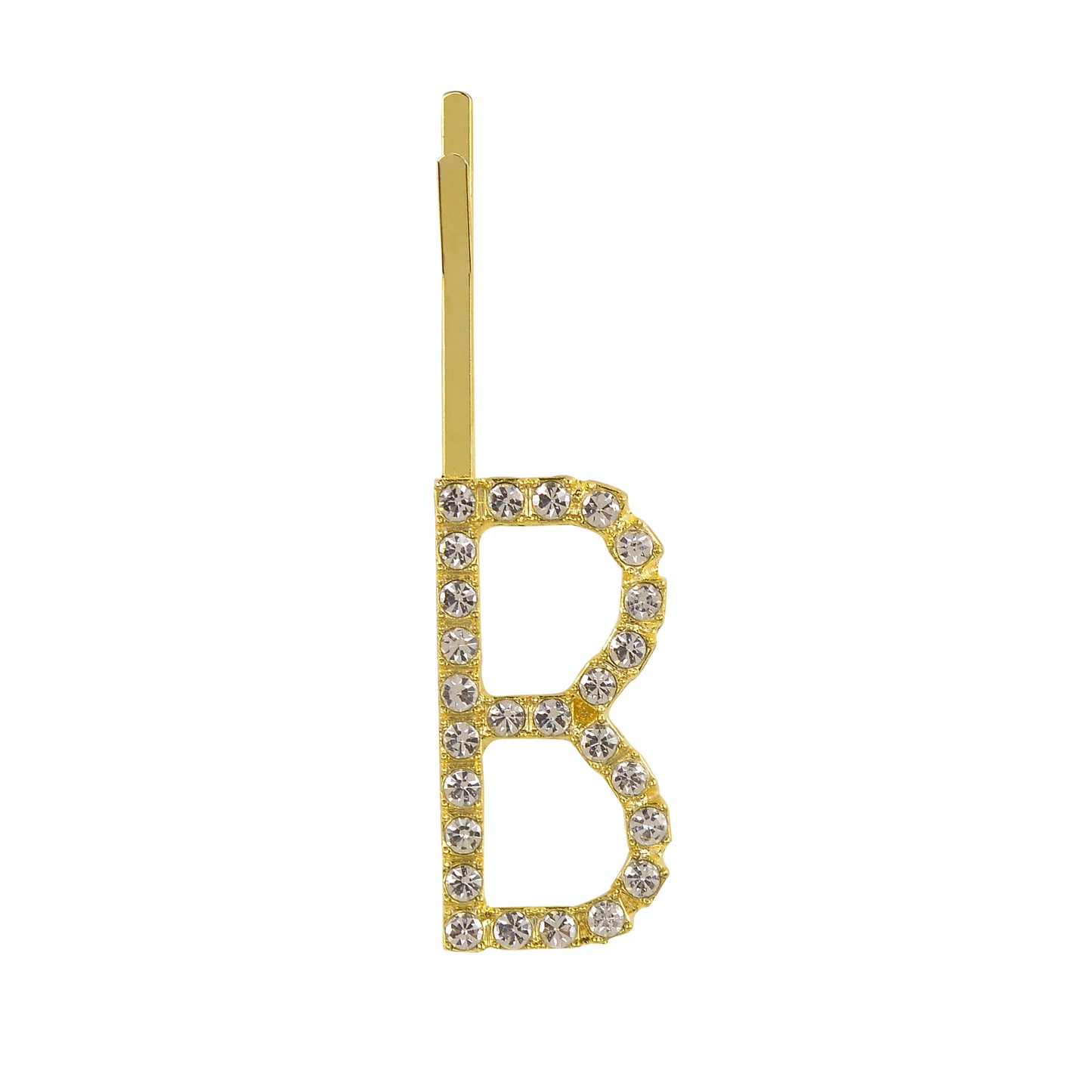 Letter B Bobby Pin - Gold