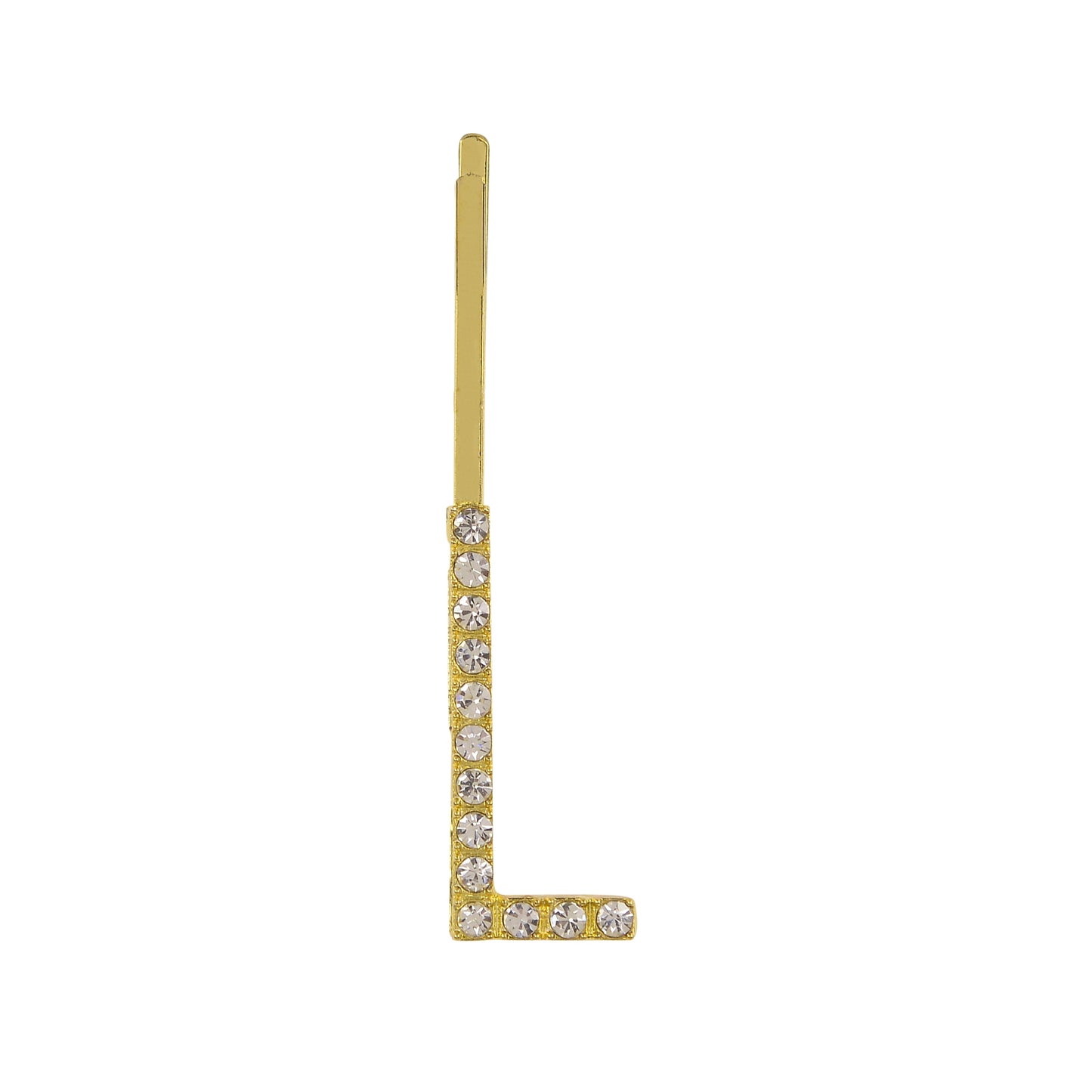 Letter L Bobby Pin - Gold