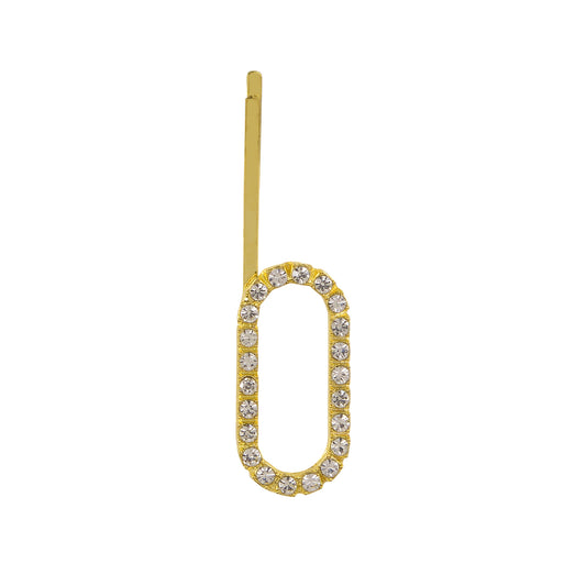 Letter O Bobby Pin - Gold