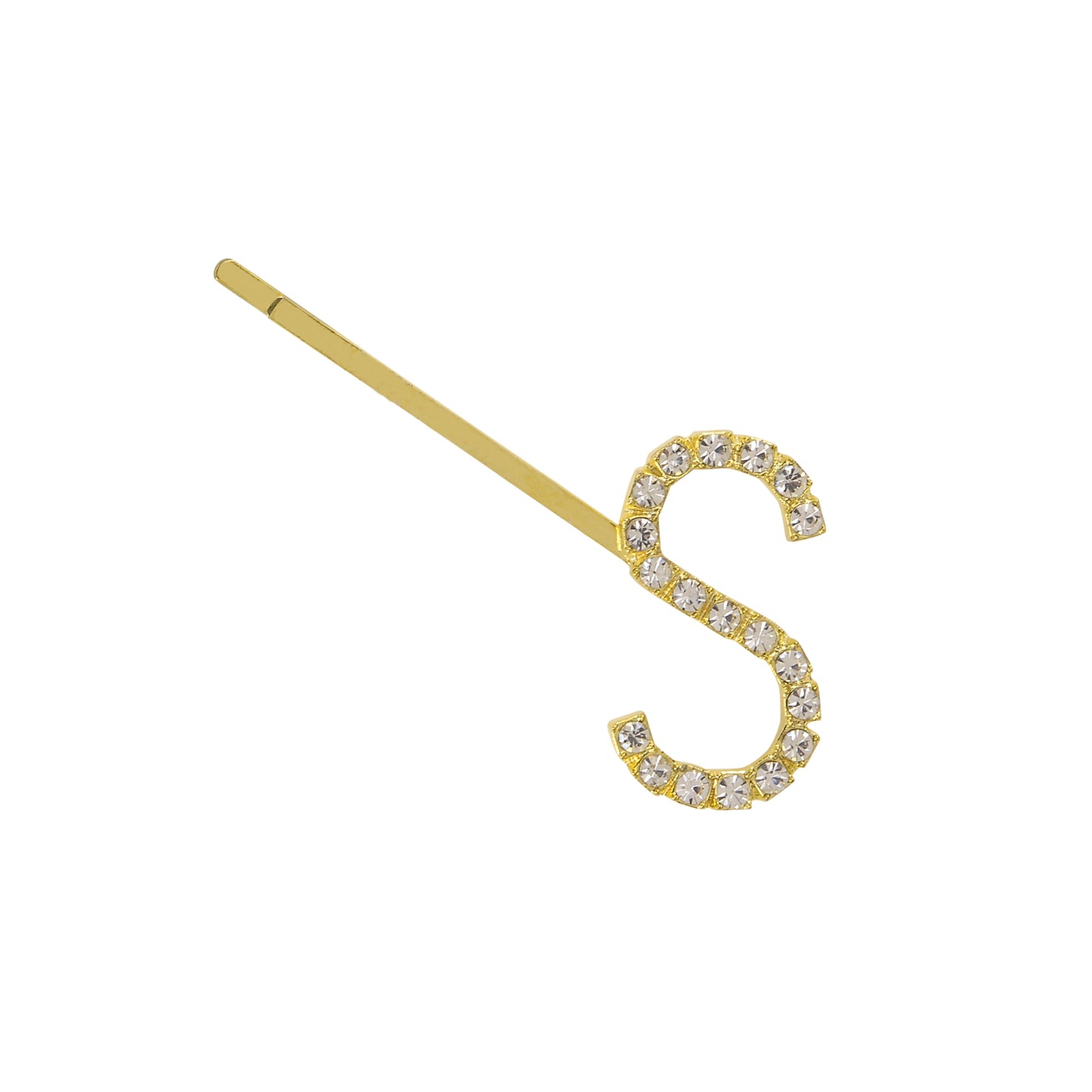 Letter S Bobby Pin - Gold