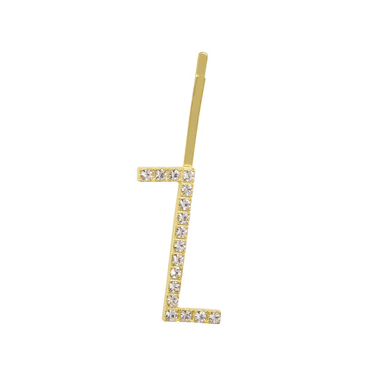 Letter Z Bobby Pin - Gold