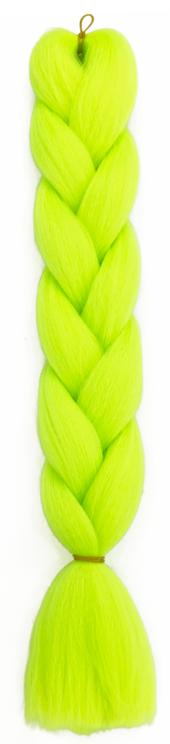 Jumbo Hair Braid (BRSCB003 - Fluro Yellow/Green)