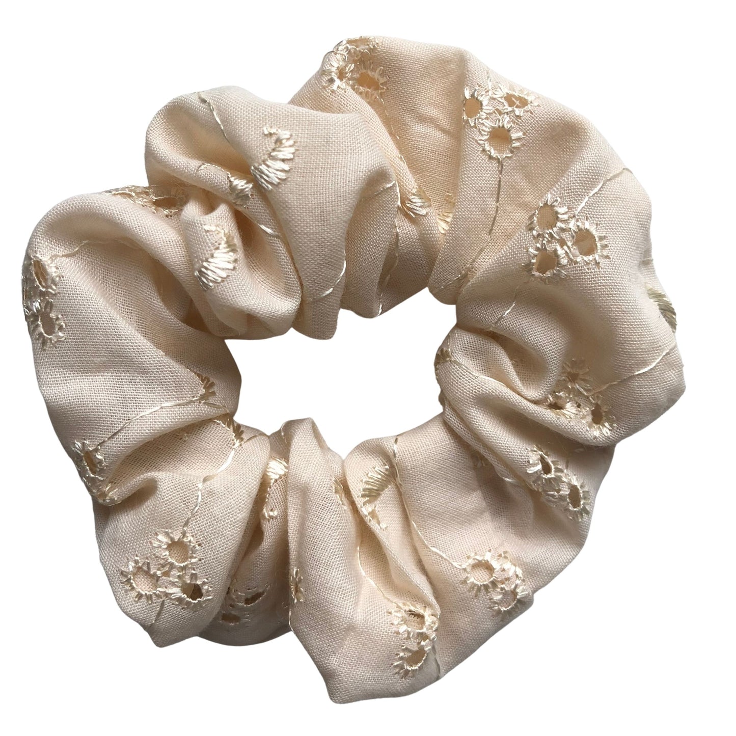 Cream/Neutral/Brown - Mykonos Scrunchie (Pale Peach)