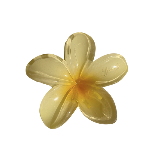 Yellow Flower Claw Clip